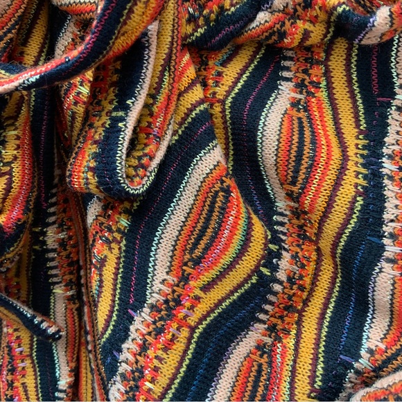 Eva Franco Flare Wrap Patterned Knit Dress Size 2 - Picture 10 of 12